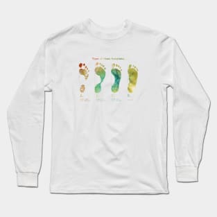 Types of Footprints Long Sleeve T-Shirt